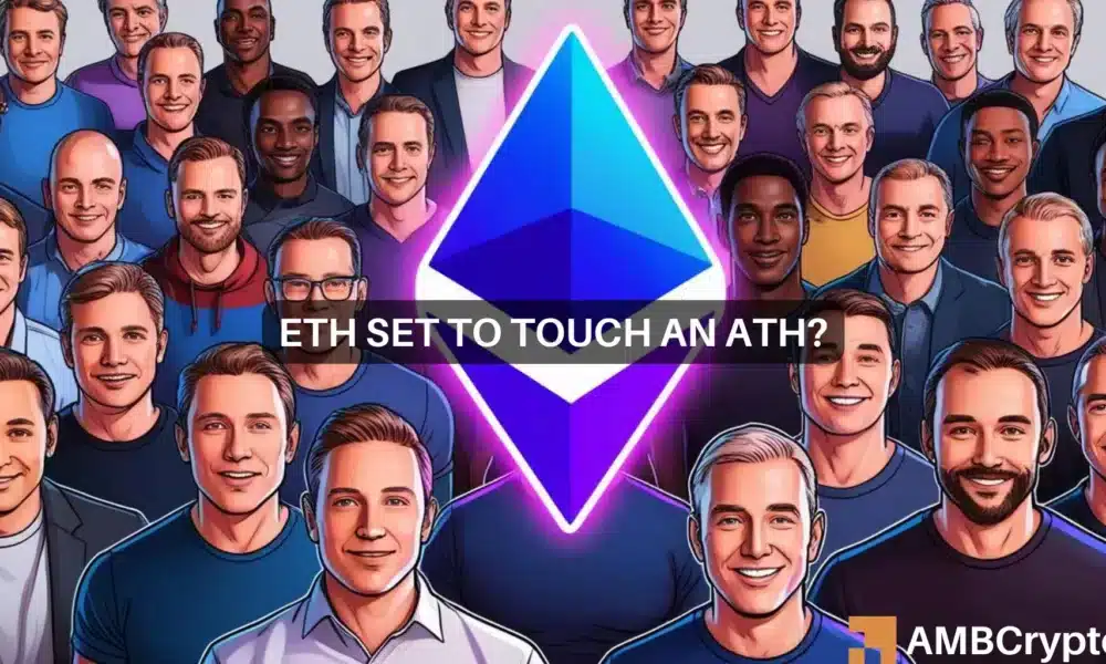 ETH set to touch an ATH