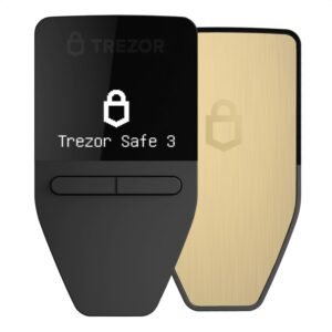 Trezor Safe 3 – Passphrase & Secure Element Protected Crypto Hardware Wallet – Buy, Store, Manage Digital Assets Simply and Safely (Solar Gold) Trezor Safe 3 – Passphrase & Secure Element Protected Crypto Hardware Wallet – Buy, Store, Manage Digital Assets Simply and Safely (Solar Gold)