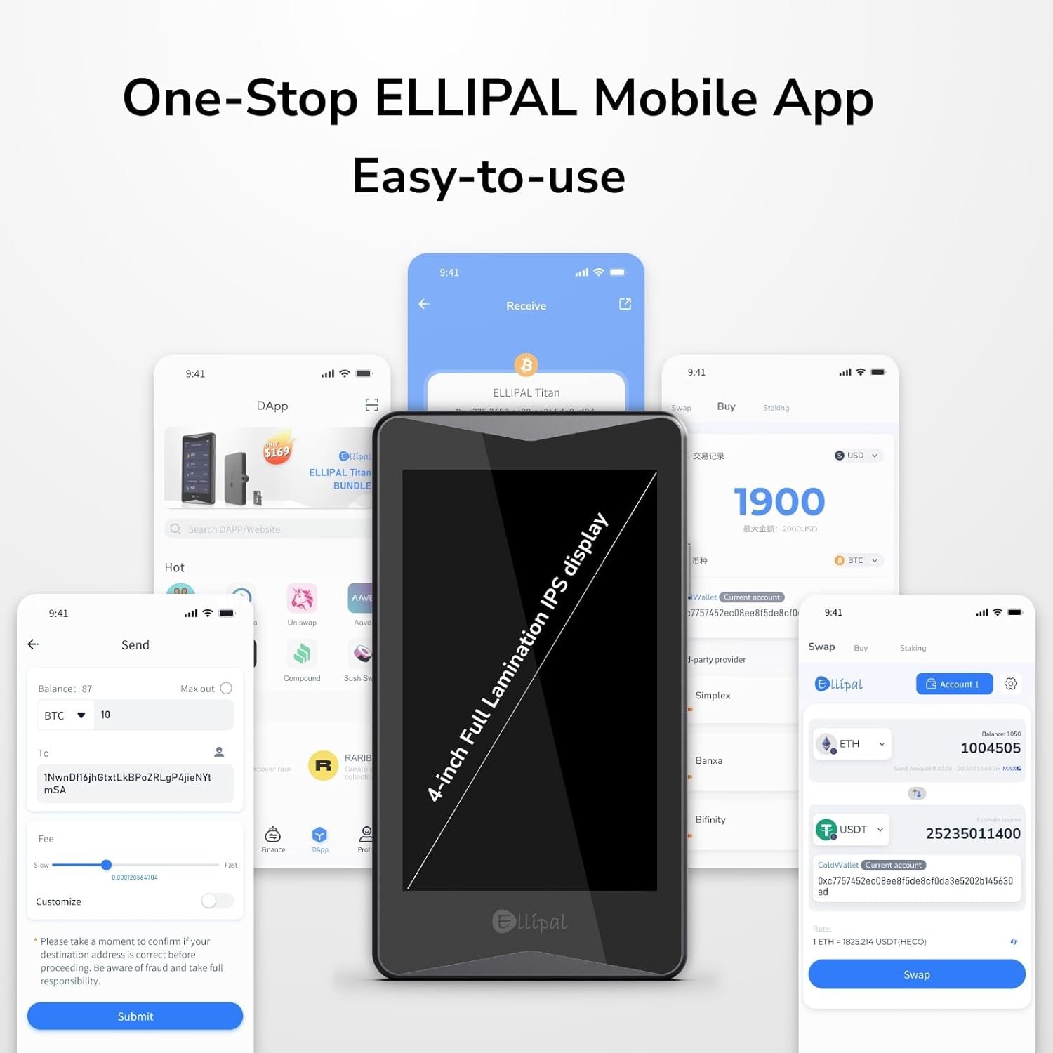ELLIPAL Titan 2.0 Crypto Cold Wallet, 100% Offline, Air-gapped - Secure Wallet for 10000+ Coins & Tokens & NFTs - Image 5