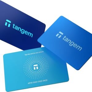 Wallet Pack of 3 – Secure Crypto Wallet – Trusted Cold Storage for Bitcoin, Ethereum, NFT’s & More Coins – 100% Offline Hardware (Electric Night/Hyperblue)