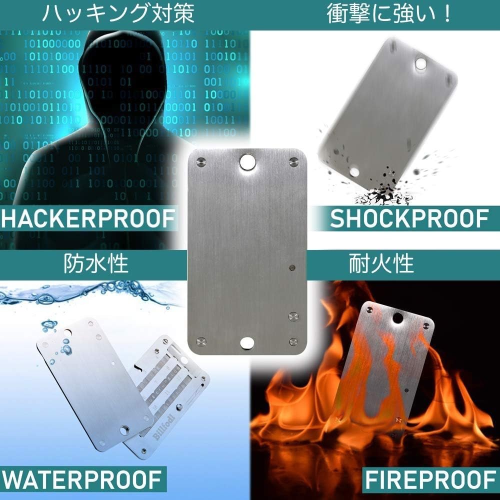 Steel Bitcoin & Crypto Hardware Wallet Backup - Cold Wallet Backup compatible with all Major Crypto Wallets - Image 7