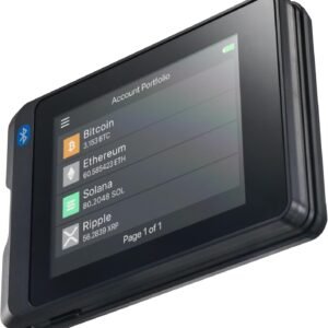 SecuX W20 Crypto Wallet with Intuitive Touchscreen, Hardware Wallet with Bluetooth, Easy to Manage Bitcoin, Ethereum, NFTs, Tokens, and Cryptocurrency with Military-Grade Security Features