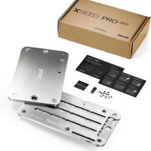 SecuX – XSEED PRO Eco – Indestructible Bitcoin Wallet Crypto Seed Storage Steel Plate – Compatible, Ledger, Hardware Wallets