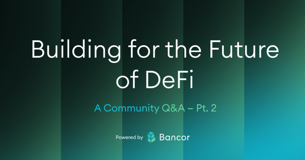 Building for the Future of DeFi. A Community Q&A Pt. 2 | by Jen Albert | Oct, 2025 Building for the Future of DeFi. A Community Q&A Pt. 2 | by Jen Albert | Oct, 2025