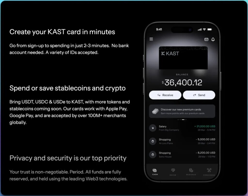 KAST Card Review 2025: The Best VISA Stable Coin Crypto Card KAST Card Review 2025: The Best VISA Stable Coin Crypto Card
