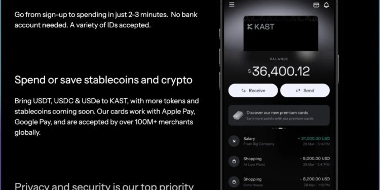 KAST Card Review 2025: The Best VISA Stable Coin Crypto Card